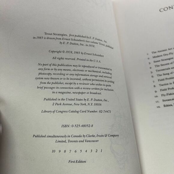 Trout Strategies Ernest Schwiebert Paperback Book - Picture 4 of 5